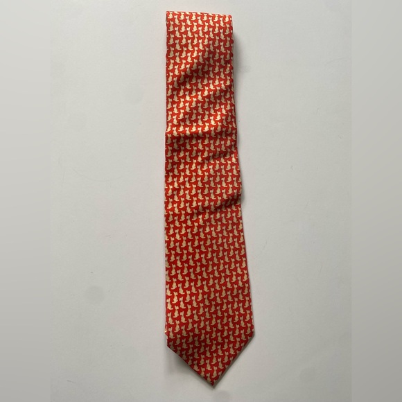 Louis Dell’Olio Red Dog Silk Tie - Picture 1 of 3